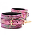 XR Brands Roze Captive Cobra Bondage Set Met Regenboogglans En Slangenprint