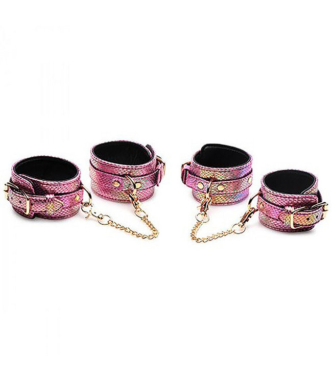 XR Brands Captive Cobra Pink Bondage Set | Seductive Snake Print Play