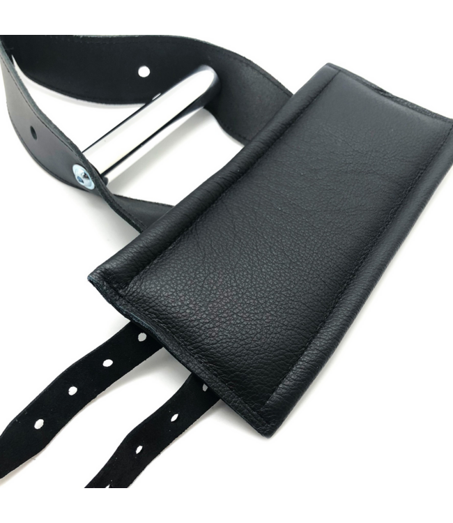 Red Leather Deluxe Lederen Hand Ophangboeien Met Karabijnhaken Voor Polsen 17-24 cm