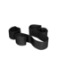 Ouch! Adjustable Black Hand & Ankle Cuff Set for Ultimate Bondage Control