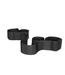 Ouch! Adjustable Black Hand & Ankle Cuff Set for Ultimate Bondage Control