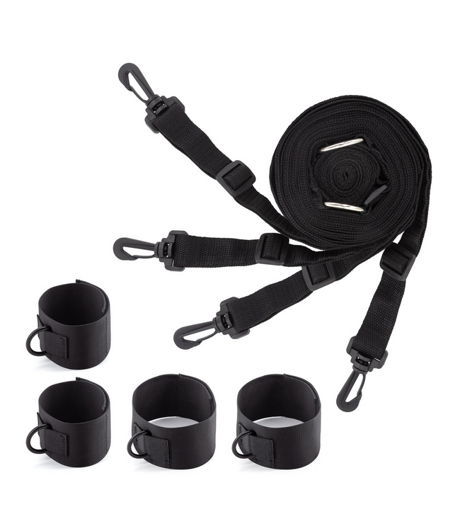 Crushious Adjustable Universal Bed Restraints Cuffs - Safe & Intimate Fun