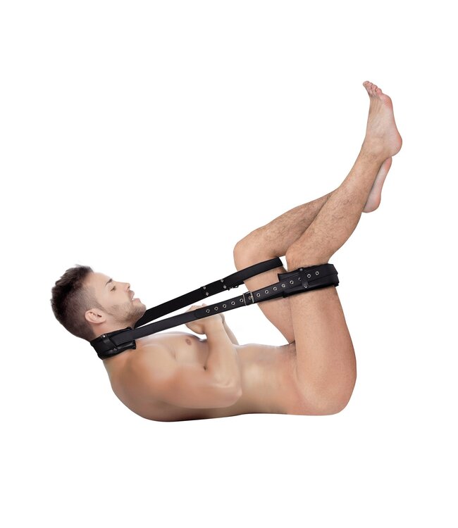 Ouch! Adjustable Padded Black Thigh Strap for Comfort & Kinky Fun