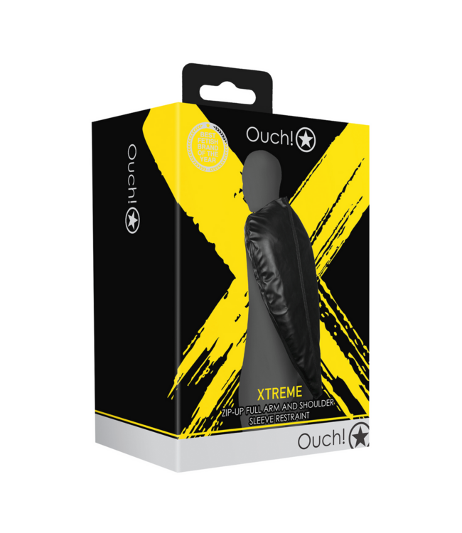 Ouch! OUCH! XTreme Zip-Up Full Arm & Shoulder Restraint - Black