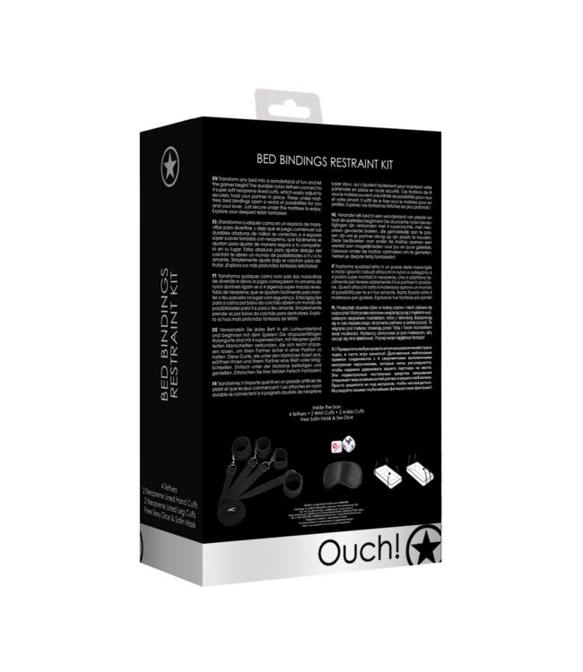 Ouch! Adjustable Bed Restraint Set – Secure & Comfortable Playtime Fun