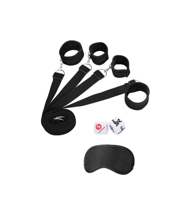 Ouch! Adjustable Bed Restraint Set – Secure & Comfortable Playtime Fun