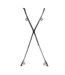 Ouch! Verstelbaar Over De Deur Bondage X-Kruis Met D-Ringen Zwart