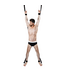 Ouch! Adjustable Over Door Bondage Cross - Versatile BDSM Cuffs for Couples