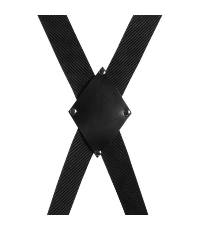 Ouch! Adjustable Over Door Bondage Cross - Versatile BDSM Cuffs for Couples