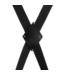 Ouch! Verstellbares Türfessel-Kreuz in Schwarz | Sicheres BDSM-Erlebnis für Paare