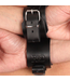Red Leather High-Quality Black Leather Bondage Collar – Stylish & Durable Design