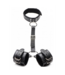 XR Brands Hals-zu-Handgelenk-Fesseln aus veganem PU-Leder – stilvolle Bondage!