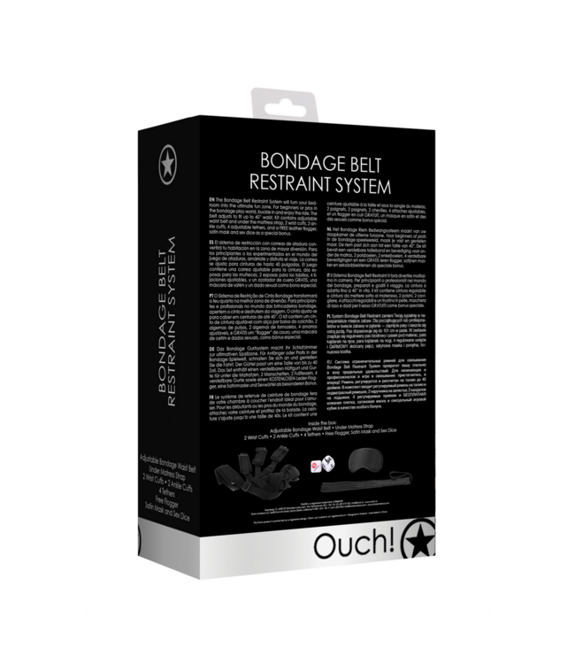 Ouch! Ultimate Bondage Strap Restraint System - Fun for All Experience!