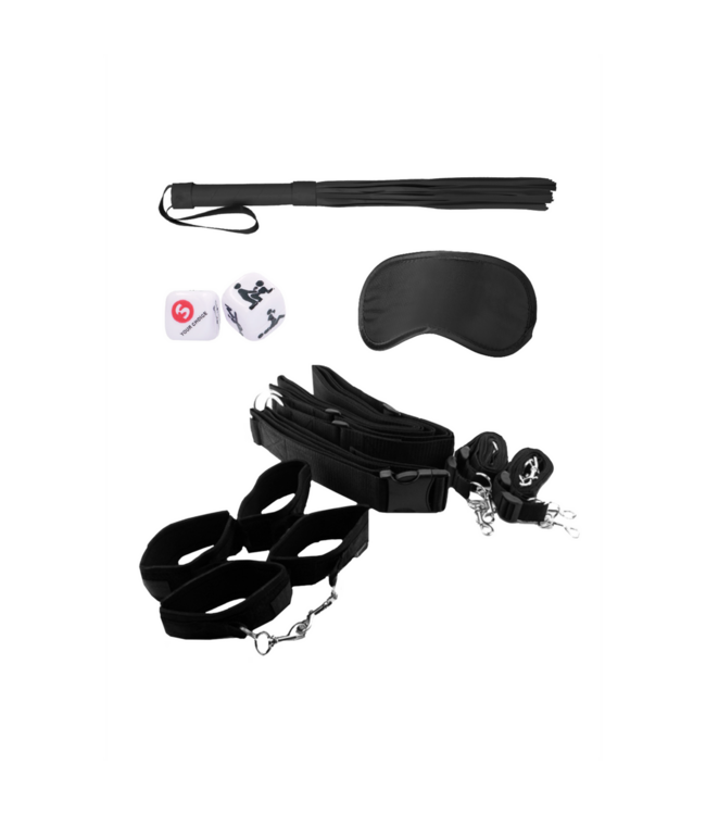 Ouch! Bondage Bedwingingssysteem Met Verstelbare Riem, Boeien En Accessoires