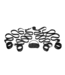 XR Brands Frisky Bedroom Restraint Kit Met Verstelbare H-vormige Bedbanden En Neopreen Boeien