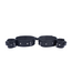 Red Leather Genuine Leather Thigh Restraints - Durable & Comfortable, Black