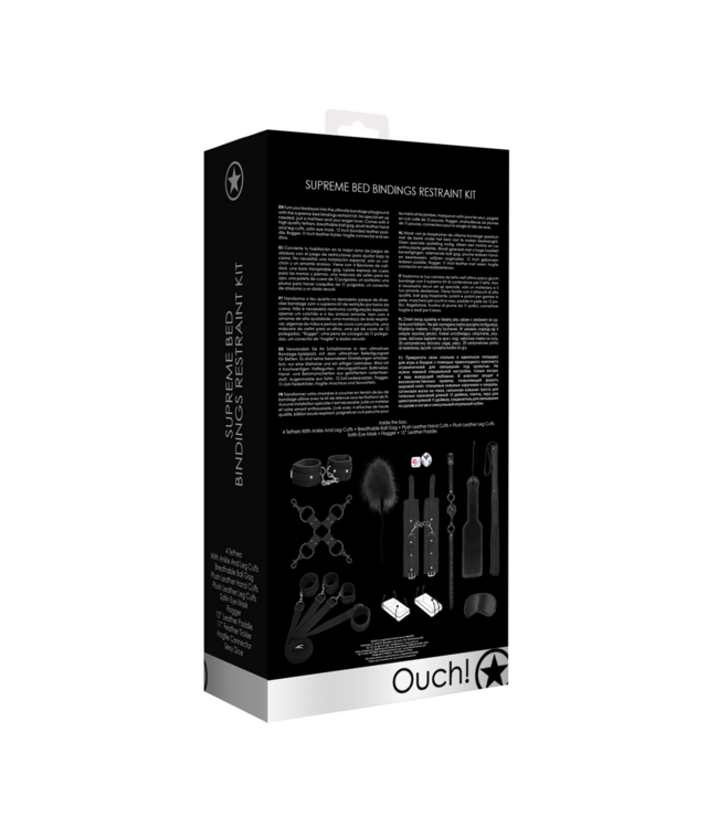 Ouch! Ultimate Supreme Bed Restraint Kit for Unforgettable Bedroom Fun!