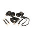 XR Brands Vegan Leren Lover'S Restraints Set Met Halsband En Boeienverbinders Zwart