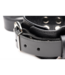 XR Brands Luxurious Adjustable Black Leather Bed Restraint Set for Ultimate Comfort