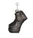 Red Leather Luxury Black Leather Leg Restraints & Deluxe Foot Suspension Set
