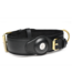 XR Brands Discrete Faux Leer Tracking Halsband Verstelbaar Zwart XR Brands