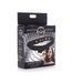 XR Brands Stylish Black/Gold Cat Collar with Bell & Bow - Soft PU Leather
