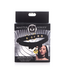 XR Brands Stylish Black/Gold Cat Collar with Bell & Bow - Soft PU Leather