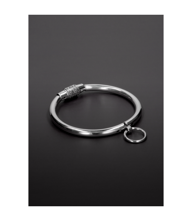 Steel by Shots Roestvrijstalen Halsband Met Veilig Combinatieslot Voor Controle