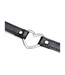 XR Brands Zwarte Chrome Heart Choker Met Metalen Hart – Nikkelvrij, PU-Leer & Staal