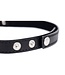 XR Brands Dark Heart Chrome Black Choker - Stylish BDSM Accessory & Gift