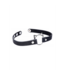 XR Brands Slim Kinky Kitty Ring Choker Zwart Verstelbaar PU-Leer & Staal