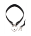 XR Brands Heart Lock & Key Choker with Comfortable Heavy Hitter Butt Plugs