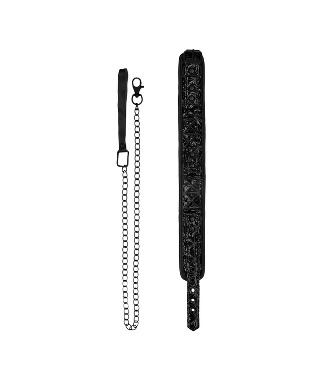 Ouch! Neopreen Halsband Met Verstelbare Riem En Karabijnsluiting 52,5 Cm
