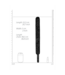 Ouch! Neopreen Halsband Met Verstelbare Riem En Karabijnsluiting 52,5 Cm