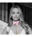 Ouch! Ouch! Paris Set Halsband En Leash Roze Van Gelamineerd Leer Met Iriserende Hardware
