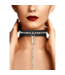 Ouch! Stilvolles verstellbares BDSM-Halsband mit Leine – Eleganz trifft Komfort