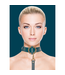 Ouch! Luxury Leather Look Collar & Leash Set with Gold Detailing