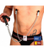 Red Leather Luxury Black/Silver Nipple Clamps with 55cm Leather Leash
