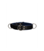 Ouch! Verstelbare Leer BDSM Halsband Met 3 O-Ringen Voor Puppyplay En Dominantie