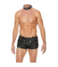 Ouch! Verstelbare Leer BDSM Halsband Met 3 O-Ringen Voor Puppyplay En Dominantie
