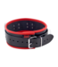 Red Leather Adjustable Leather Necklace with 3D Rings in Red/Black - Stylish Accessory