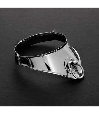 Steel by Shots Vrouwelijke Verchroomde Steel by Shots Slavenhalsband Met O-Ring 16 Cm