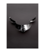 Steel by Shots Elegantes Herrenkragen aus Edelstahl mit Wildleder - Vielseitiges Fetisch-Accessoire