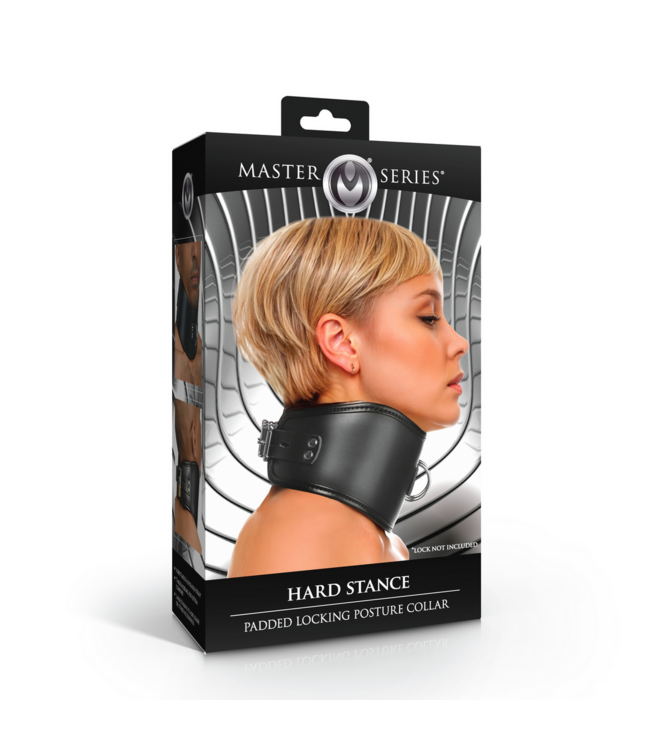 XR Brands Verstelbare Vergrendelbare Gevoerde Posture Collar Zwart Van XR Brands