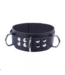 Red Leather Leren Ultra Accessoire Ketting 5,5 cm Breed Verstelbaar Metalen Sluitingen Zwart