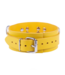 Red Leather Ultra-Lederkette Gelb – Verstellbar, nachhaltig & im SM-Stil
