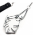 Red Leather Stilvolle Zelle Leine mit Halsband für Penis aus hochwertigem Leder Schwarz/Silber