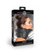 XR Brands Rigid Lockable Posture Collar with Chin Rest - Black Dominance Gear