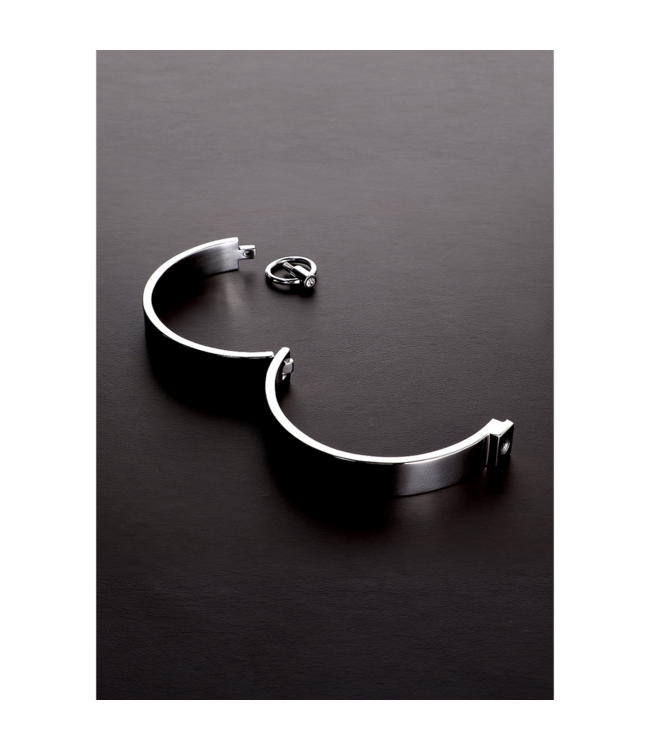 Steel by Shots Roestvrijstalen Slave Collar Met O-Ring En Inbussleutel | US Maat 16 / EU 44