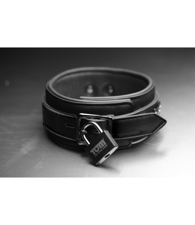 XR Brands Verstelbare Neopreen Halsband Met Beveiligd Slot En Sleutels | XR Brands
